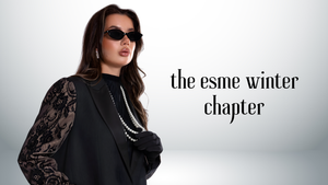 Esme winter collection: luxury abaya designs in Qatar, crafted from rare fabrics with timeless details.