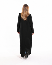 Dark black abaya