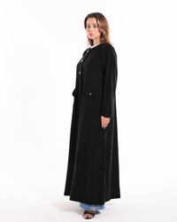 Dark black abaya