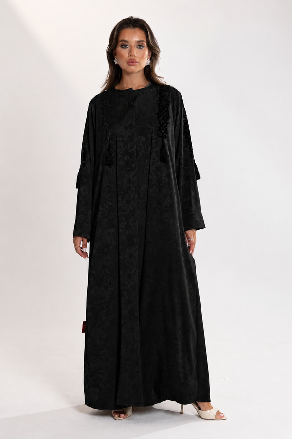 Desert breeze abaya ( Black Version )