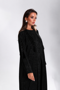 Desert breeze abaya ( Black Version )
