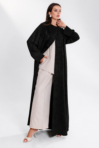 Desert breeze abaya ( Black Version )