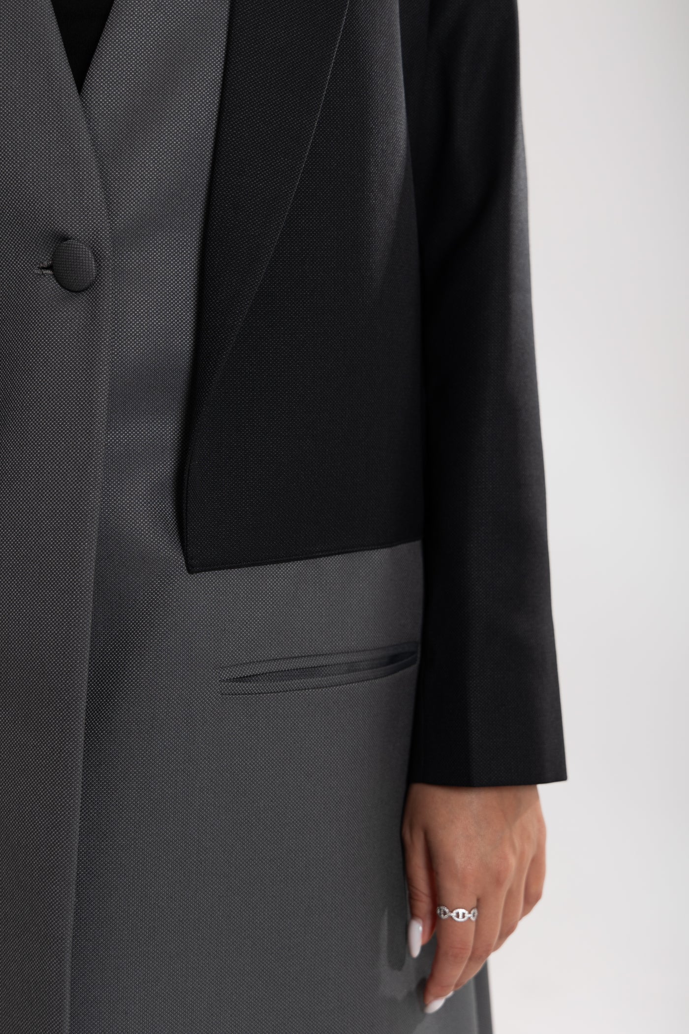  Esme Abaya blazer closeup view