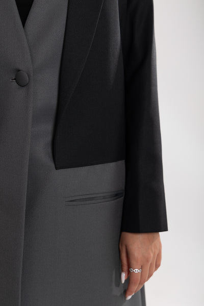  Esme Abaya blazer closeup view