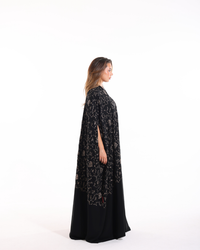 Embroidered Cape by Esme Abaya featuring a flowing design with refined detailing for modern modest wear.