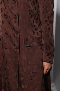 Fabric texture of Esmeabaya Blush Pink Blazer in smooth high quality material