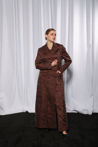 Full length look of Esmeabaya Blush Pink Blazer featuring structured silhouette and elegant finish