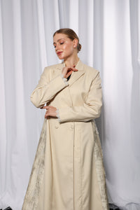 Sleeve detail of Esmeabaya Flowy Blazer Abaya with refined stitching and structured finish