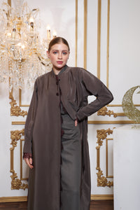 Sleeve detail of Esmeabaya Lace Abaya Legacy displaying refined lace craftsmanship