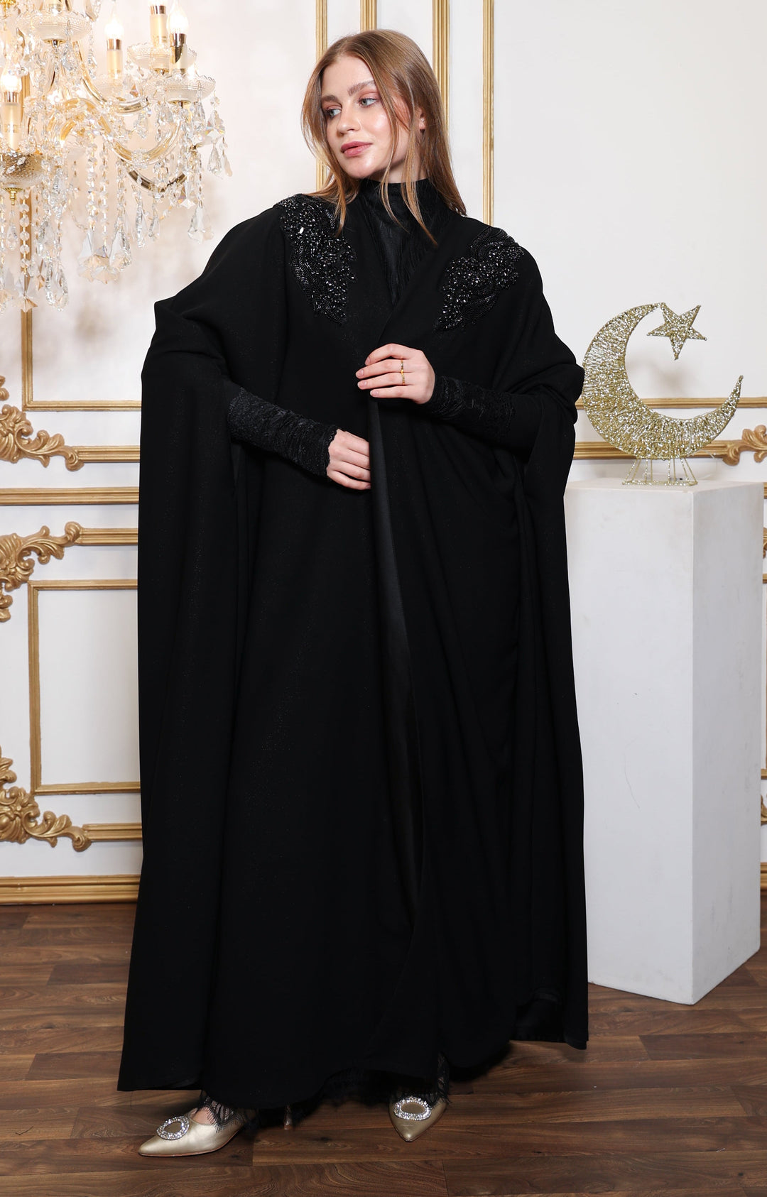 Nova Cape Abaya by Esmeabaya – Elegant Modest Fashion for Gulf Women –  Esmeabaya.qa
