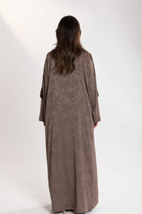 fabric texture of desert breeze abaya by esme qatar 