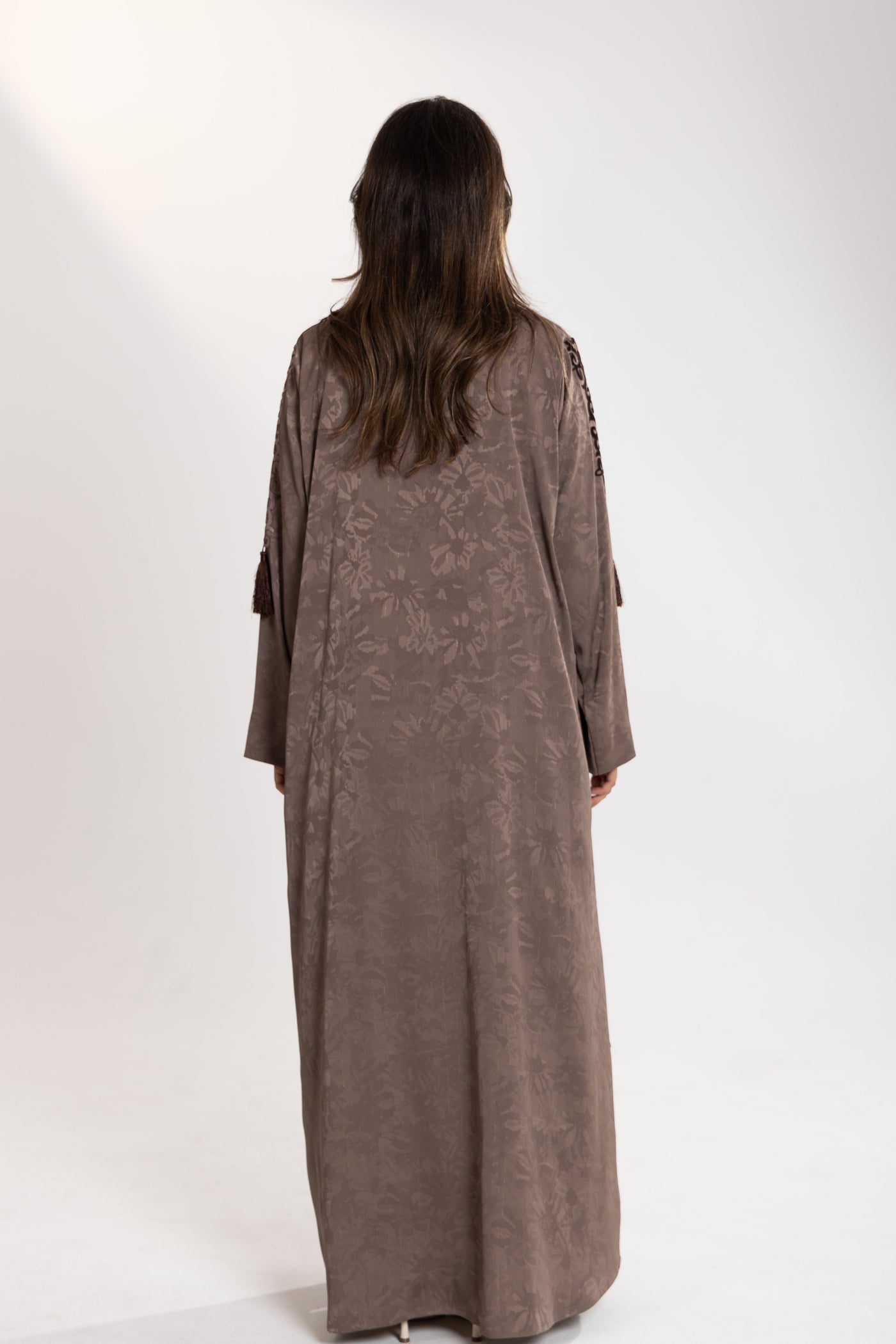 fabric texture of desert breeze abaya by esme qatar 