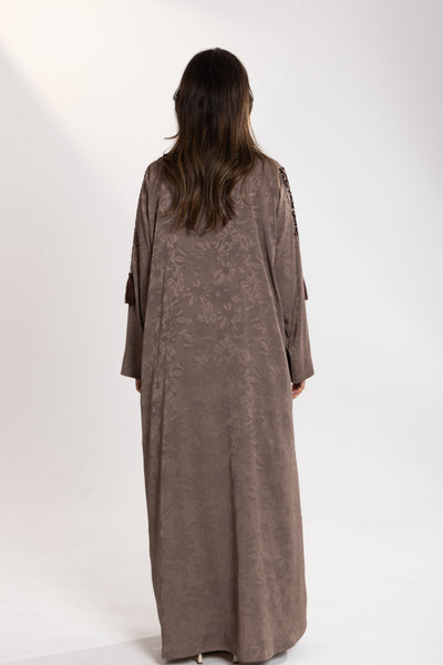 fabric texture of desert breeze abaya by esme qatar 