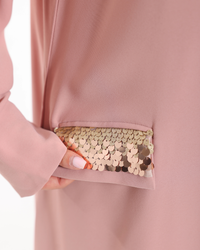 Luxury Glow Pockets abaya from Esme Abaya Summer '26 collection designed with a graceful silhouette and functional elegance.