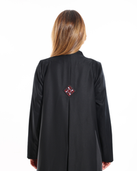 Elegant embroidered blazer from Esme Abaya Summer '26 collection showcasing premium fabric and graceful design.