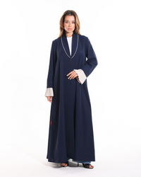 Pearl Affair abaya from Esme Abaya Summer '26 collection featuring elegant pearl detailing and luxurious modest fashion design.