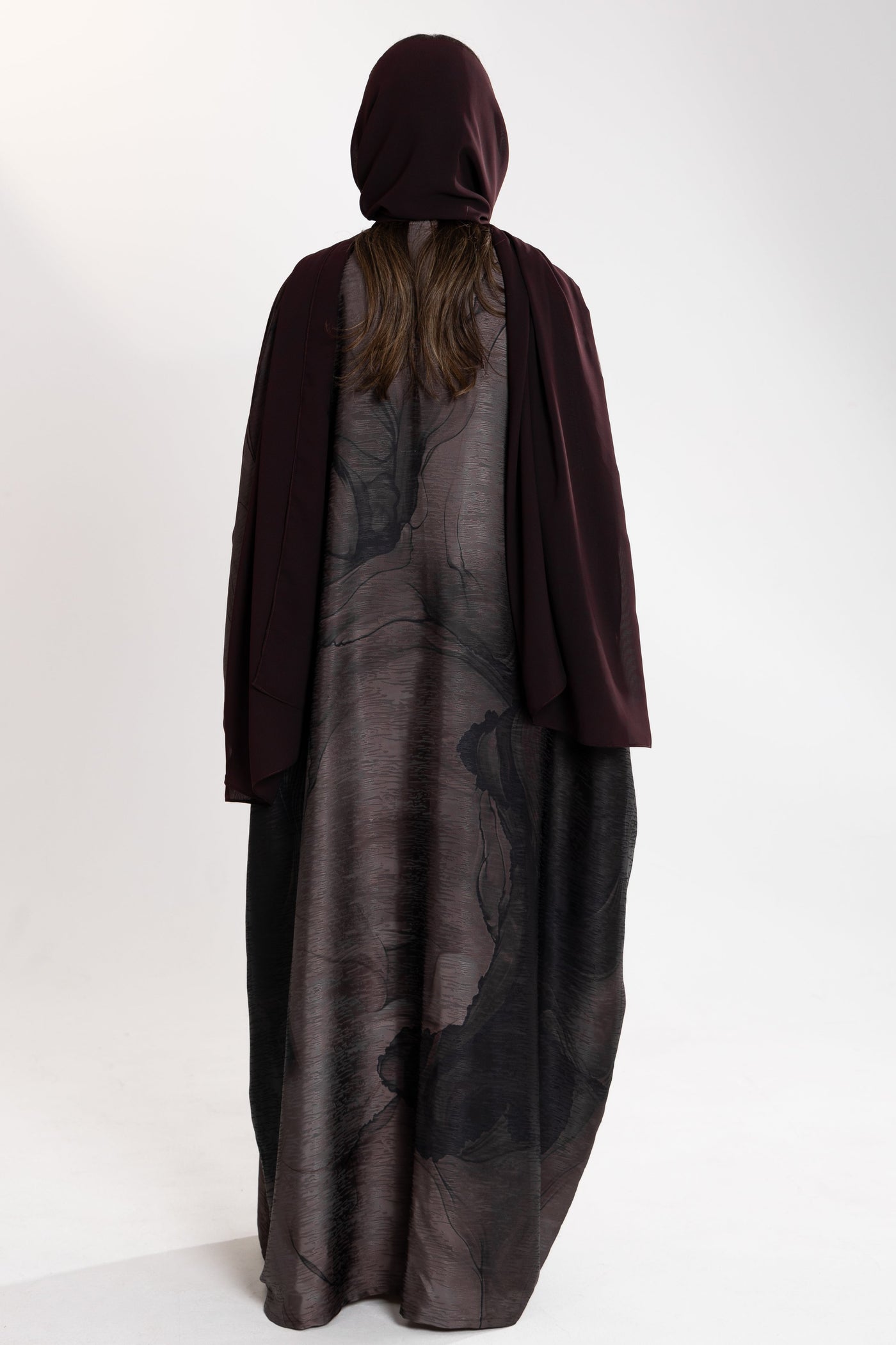 textured royal bisht by esme back view