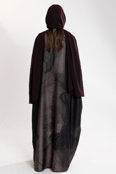 textured royal bisht by esme back view