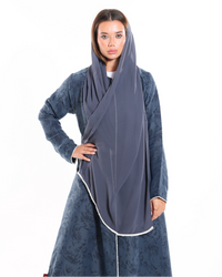 Close-up view of Soft Air abaya showcasing its soft fabric texture and premium finishing by Esme Abaya.