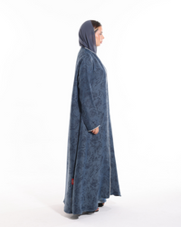 Soft Air modest abaya featuring a flowing silhouette and elegant design for modern summer modest wear.
